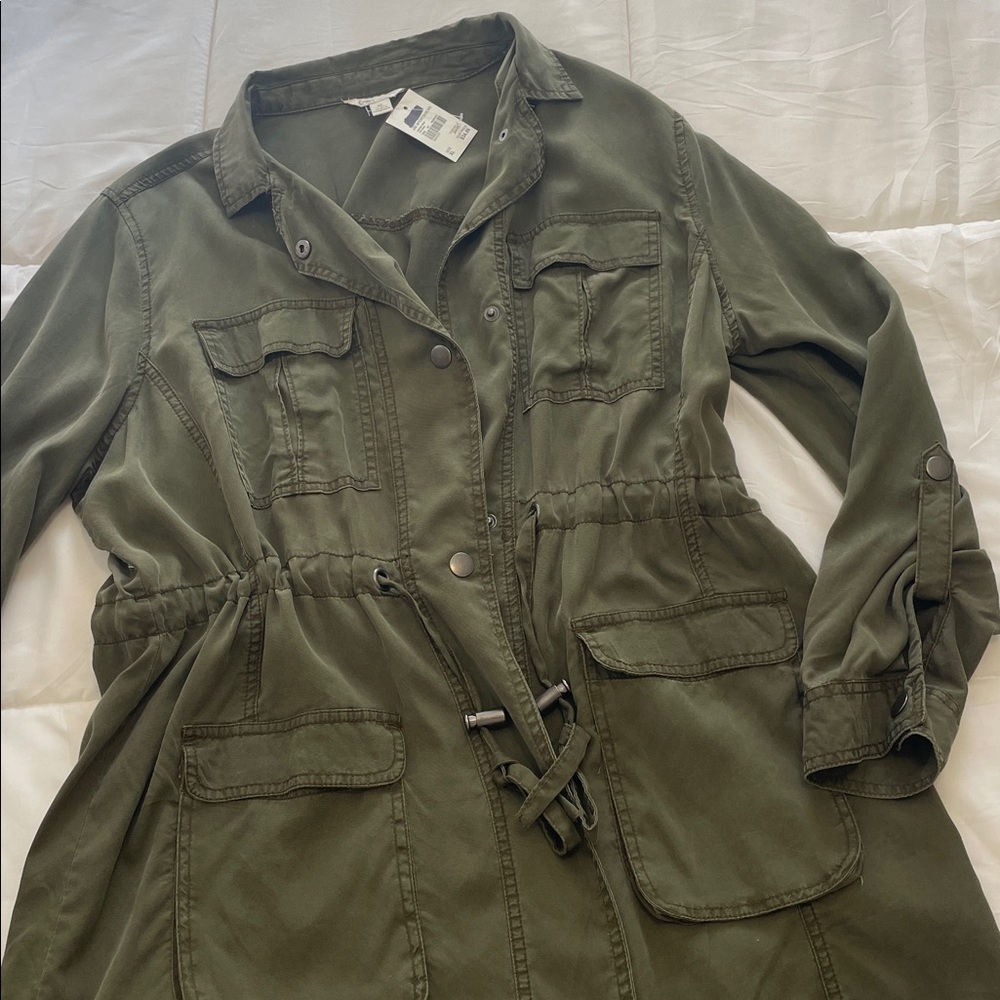 NWT Olive Green Women's Utility Jacket size XL